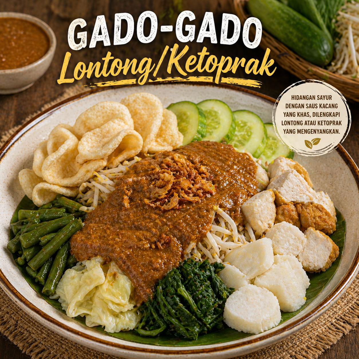 Gado-Gado Lontong/Ketoprak Kedai Tiga Nyonya